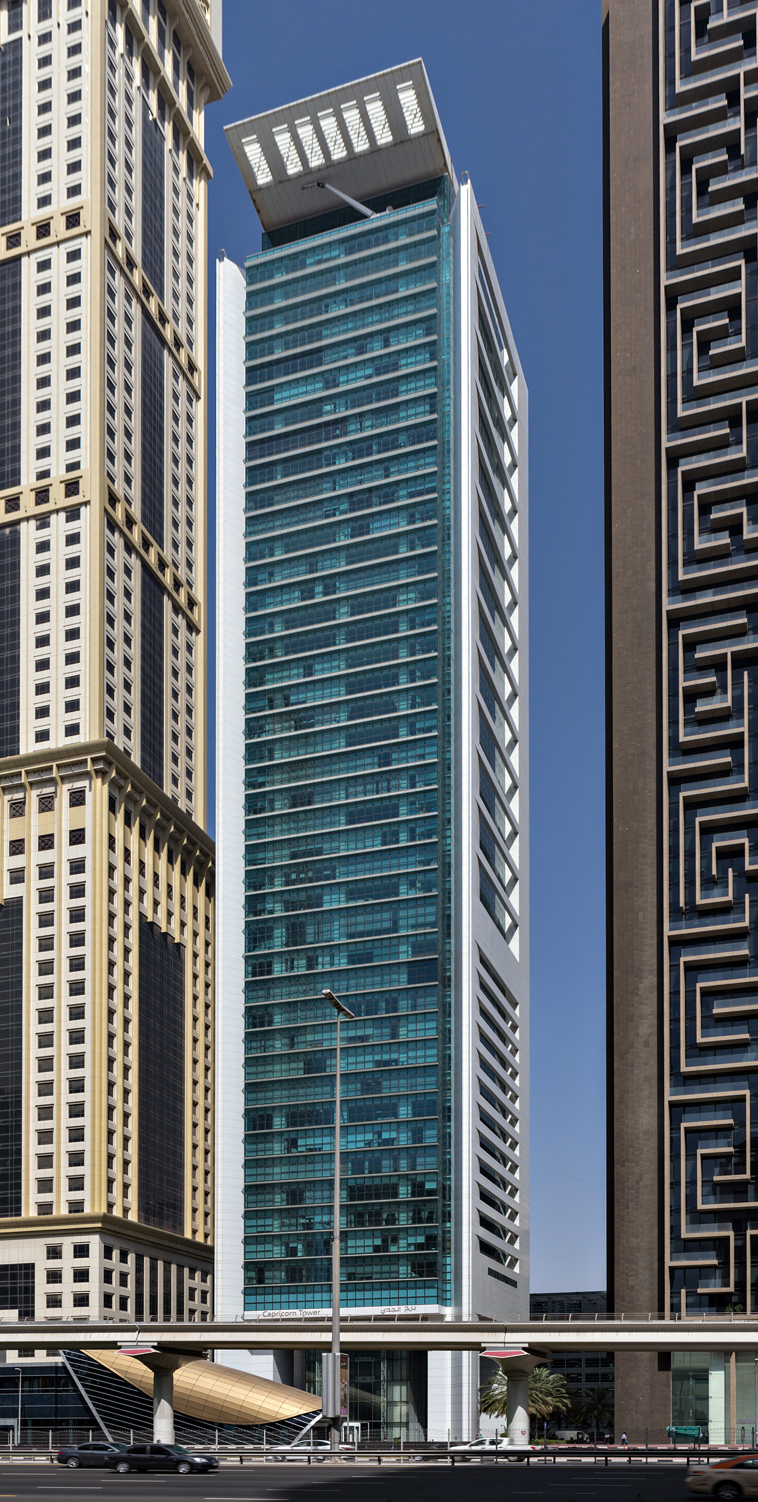 Capricorn Tower, Dubai - View across Sheikh Zayed Road. © Mathias Beinling